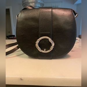 Snake Ring Leather Saddle Bag by Rebecca Minkoff